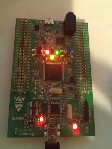STM32F Connected with Micro USB